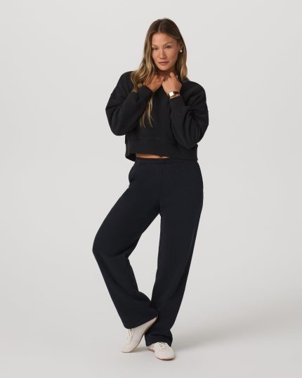 Restore Straight Leg Sweatpant-Short | Washed Black