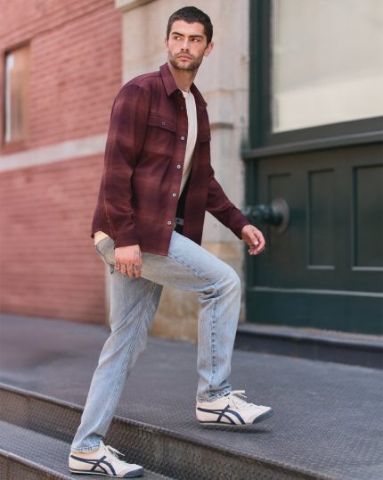 Long Sleeve Flannel Button Down Shirt | Raisin