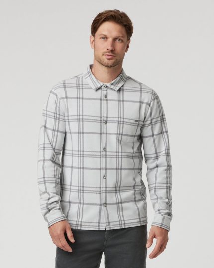 Seaview Plaid Button Down Shirt | Frost Grey