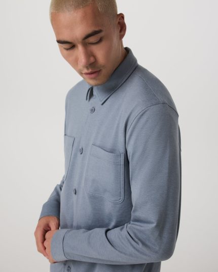 Coronado Shirt Jacket | Slate Blue Heather